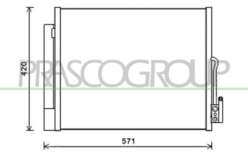 PRASCO Condensatore, Climatizzatore OP354C001