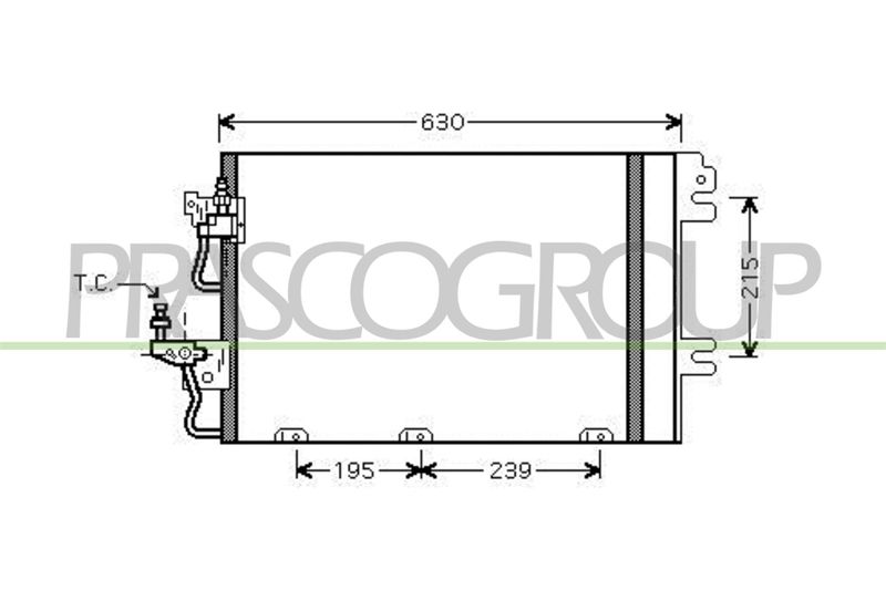 PRASCO Condensatore, Climatizzatore OP410C001