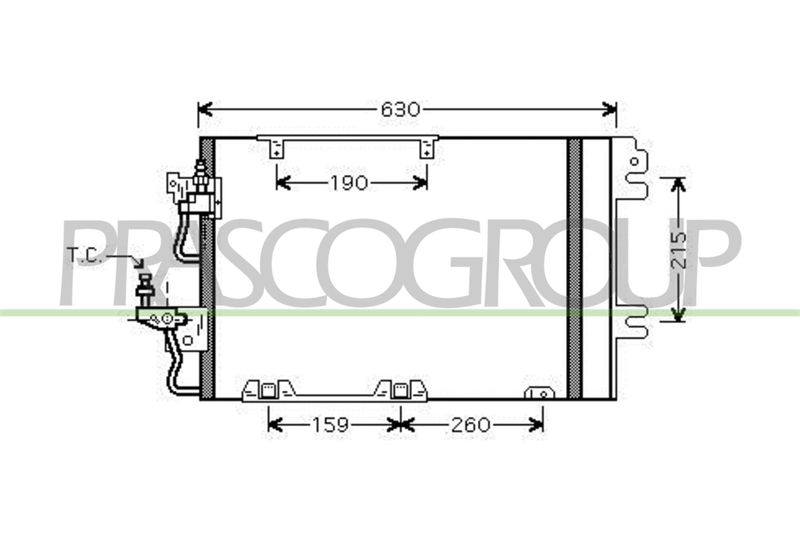 PRASCO Condensatore, Climatizzatore OP410C002