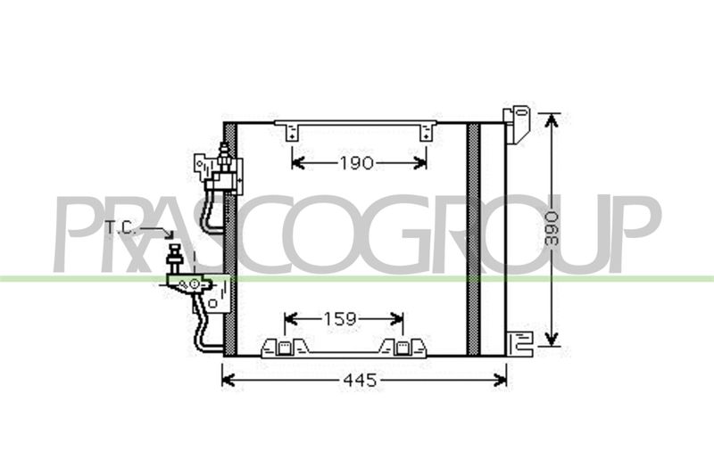 PRASCO Condensatore, Climatizzatore OP410C003