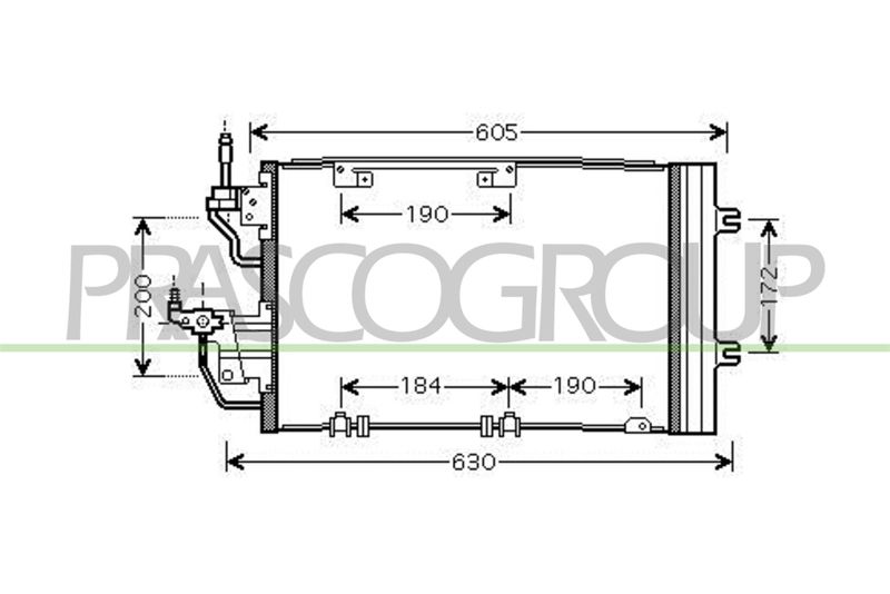 PRASCO Condensatore, Climatizzatore OP410C005