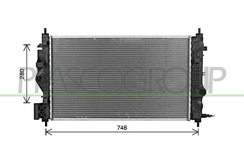 PRASCO Radiatore, Raffreddamento motore OP419R001