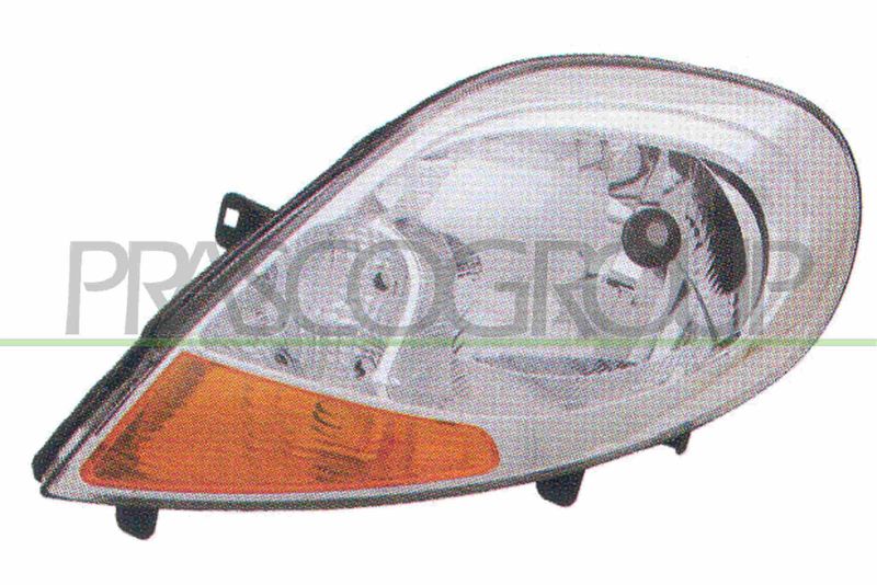 PROIETTORE SX H4-ELETT-CON MOTORE-FANALE ARANCIO NISSAN PRIMASTAR Mod 01/07 12/15