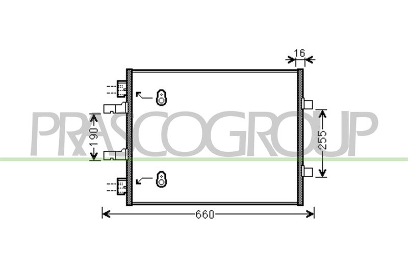 PRASCO Condensatore, Climatizzatore OP934C001