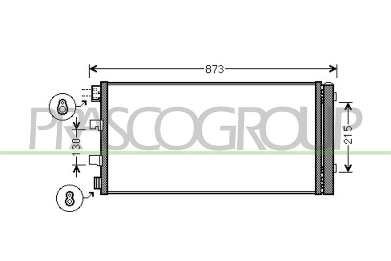 PRASCO Condensatore, Climatizzatore OP954C003