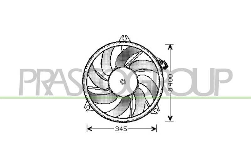 PRASCO Ventola, Raffreddamento motore PG009F001