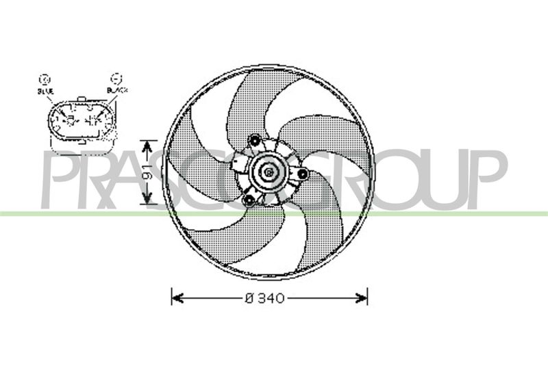 PRASCO Ventola, Raffreddamento motore PG009F002