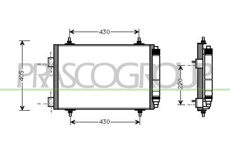 PRASCO Condensatore, Climatizzatore PG420C003