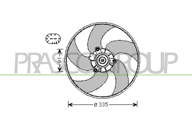 PRASCO Ventola, Raffreddamento motore PG420F004