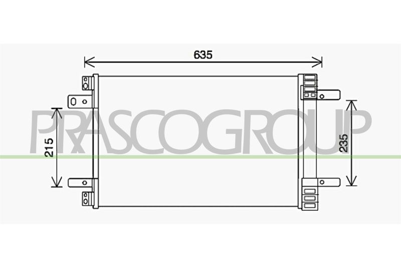 PRASCO Condensatore, Climatizzatore PG428C001