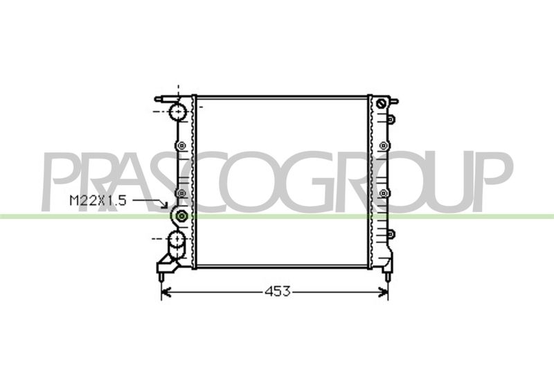 PRASCO Radiatore, Raffreddamento motore RN023R007