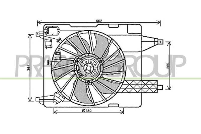 PRASCO Ventola, Raffreddamento motore RN032F001