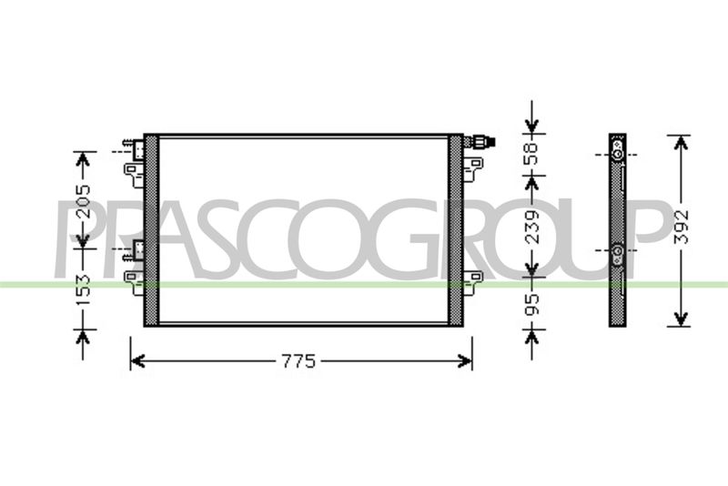 PRASCO Condensatore, Climatizzatore RN084C001