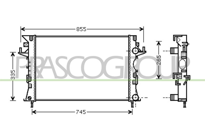 PRASCO Radiatore, Raffreddamento motore RN084R005