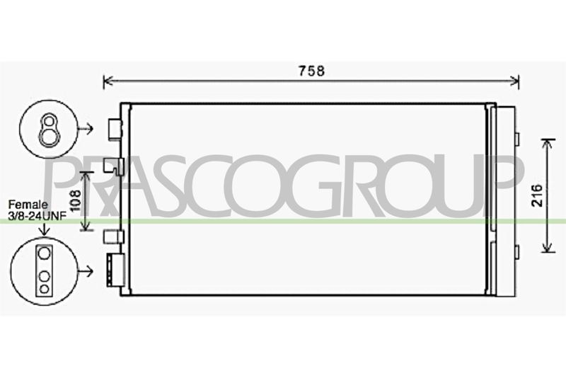 PRASCO Condensatore, Climatizzatore RN090C002