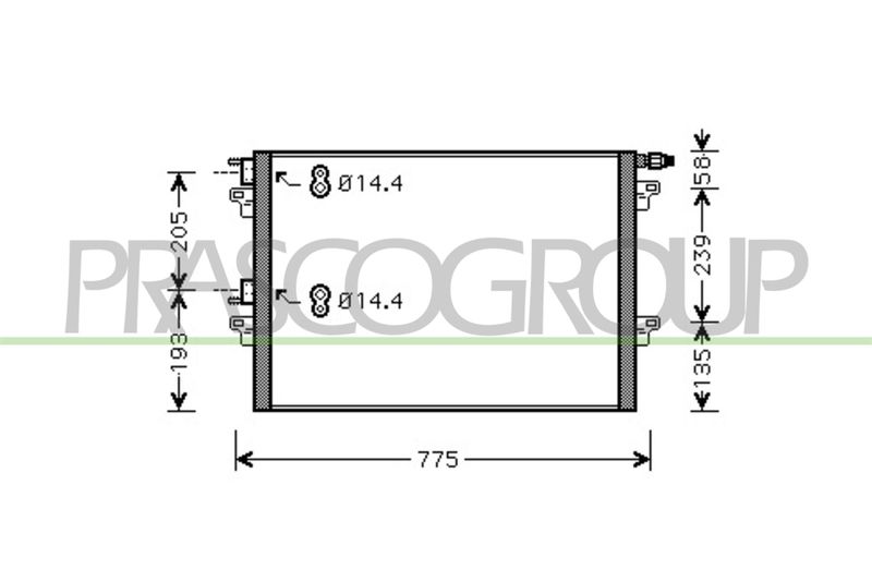PRASCO Condensatore, Climatizzatore RN154C002