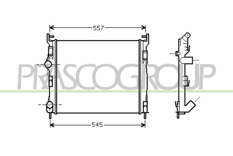 PRASCO Radiatore, Raffreddamento motore RN322R010