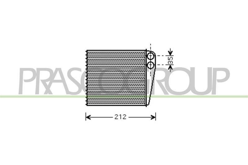 PRASCO Scambiatore calore, Riscaldamento abitacolo RN325H001