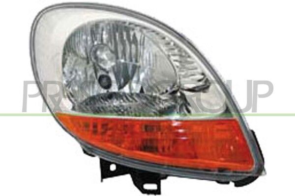 PROIETTORE DX H4-ELETT-CROMATO-FANALE ARANCIO-SENZA MOTORE NISSAN KUBISTAR Mod 05/03 08/07