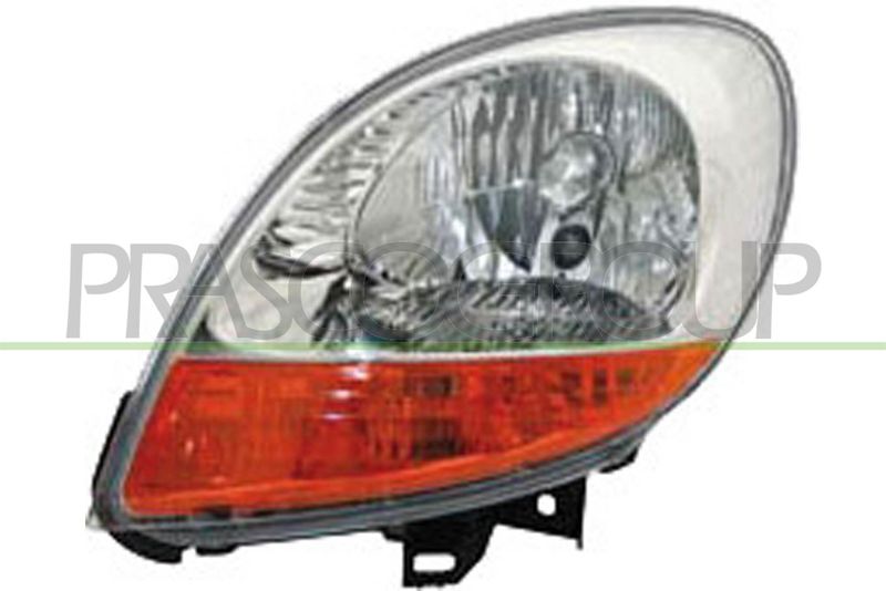 PROIETTORE SX H4-ELETT-CROMATO-FANALE ARANCIO-SENZA MOTORE NISSAN KUBISTAR Mod 05/03 08/07
