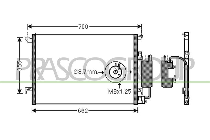 PRASCO Condensatore, Climatizzatore SA015C002