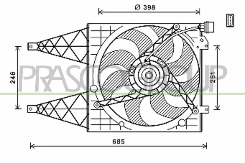 PRASCO Ventola, Raffreddamento motore ST033F003