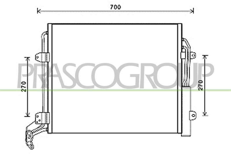 PRASCO Condensatore, Climatizzatore ST056C001