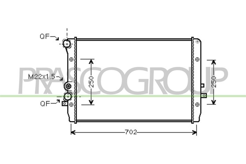 PRASCO Radiatore, Raffreddamento motore ST420R006