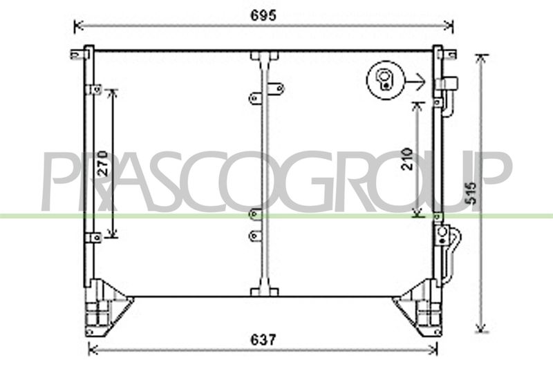 PRASCO Condensatore, Climatizzatore SY810C002