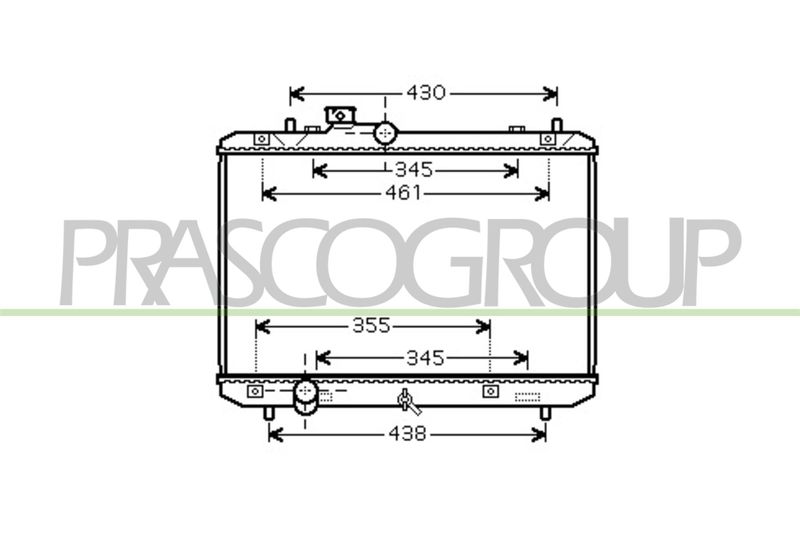 PRASCO Radiatore, Raffreddamento motore SZ034R003