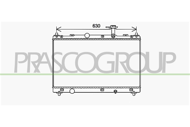 PRASCO Radiatore, Raffreddamento motore SZ362R001