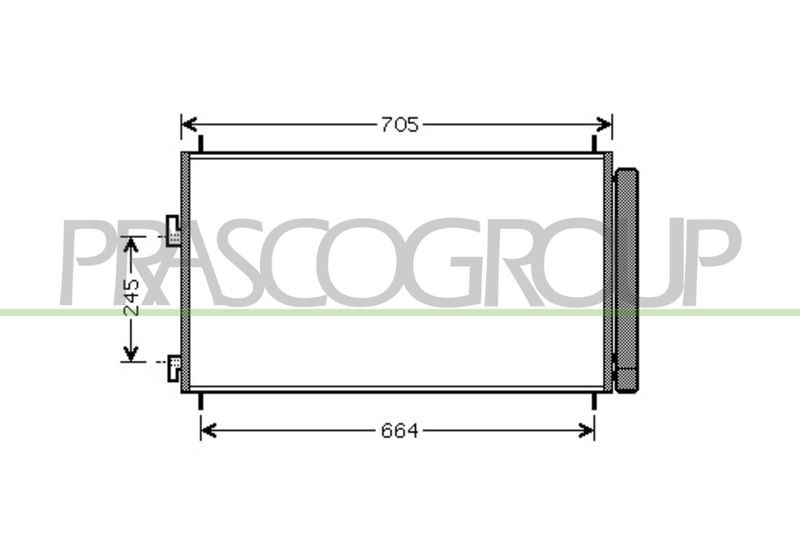 PRASCO Condensatore, Climatizzatore TY287C001