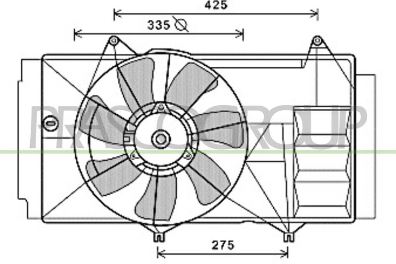 PRASCO Ventola, Raffreddamento motore TY324F003