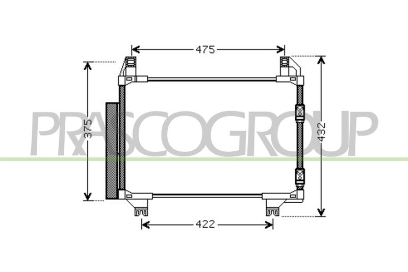 PRASCO Condensatore, Climatizzatore TY325C001