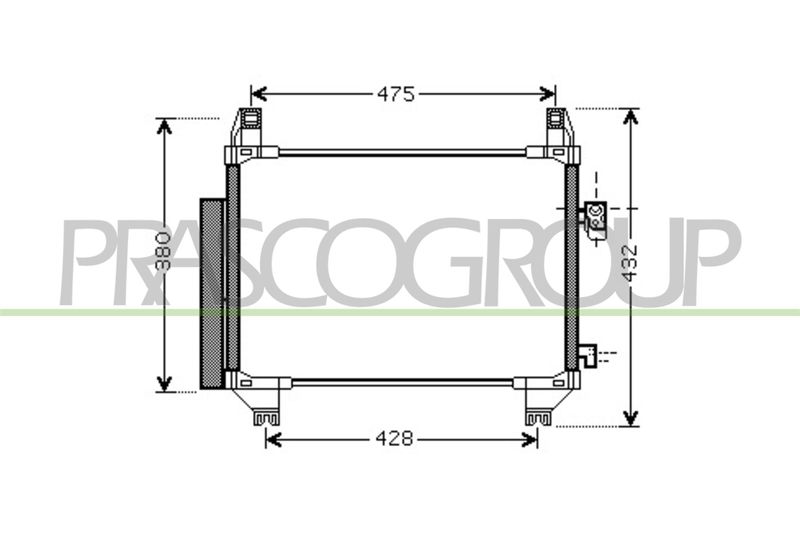 PRASCO Condensatore, Climatizzatore TY325C002