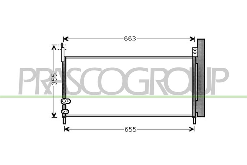 PRASCO Condensatore, Climatizzatore TY352C001