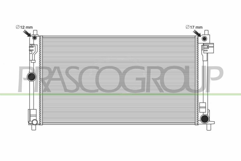 PRASCO Radiatore, Raffreddamento motore TY700R001