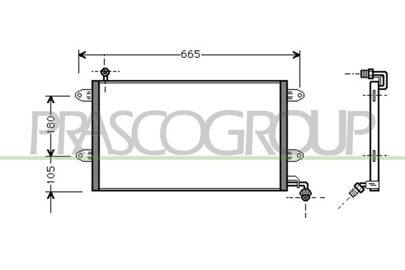 PRASCO Condensatore, Climatizzatore VG032C001