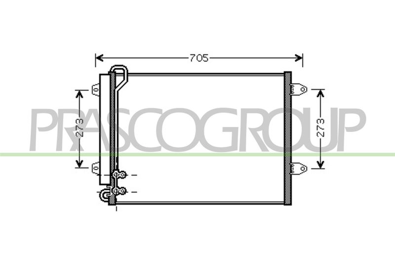 PRASCO Condensatore, Climatizzatore VG054C001