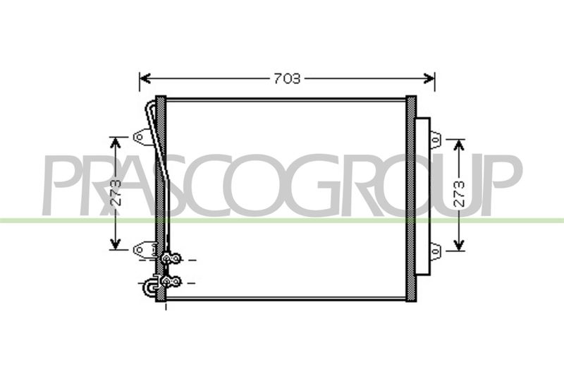 PRASCO Condensatore, Climatizzatore VG054C002
