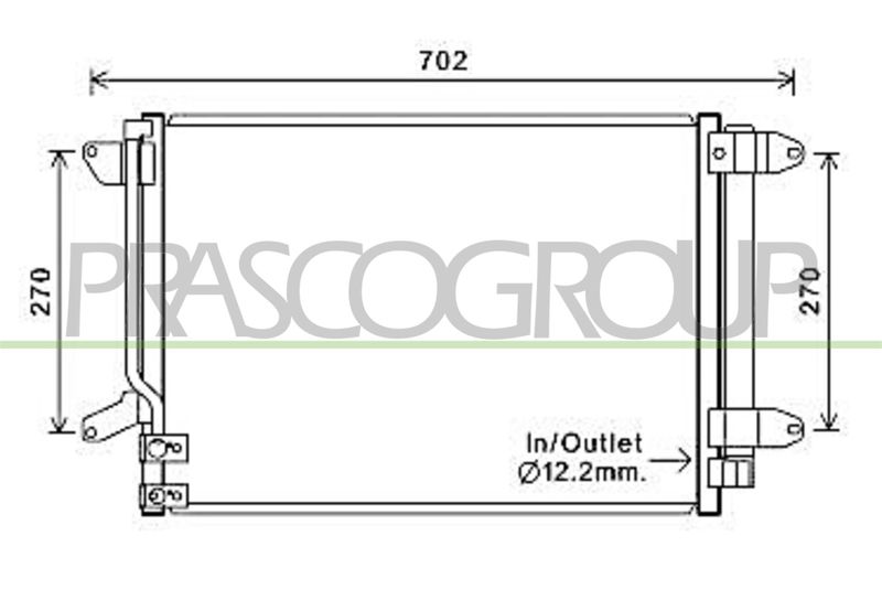 PRASCO Condensatore, Climatizzatore VG424C001