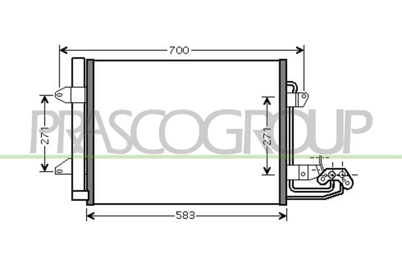 PRASCO Condensatore, Climatizzatore VG715C001