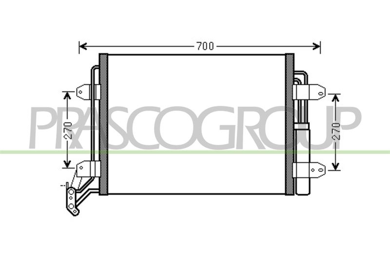 PRASCO Condensatore, Climatizzatore VG807C001