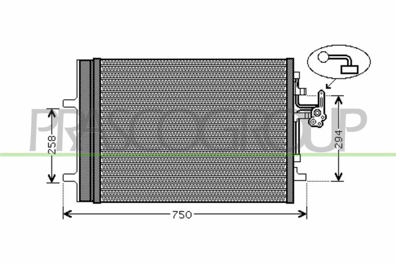 PRASCO Condensatore, Climatizzatore VV046C002