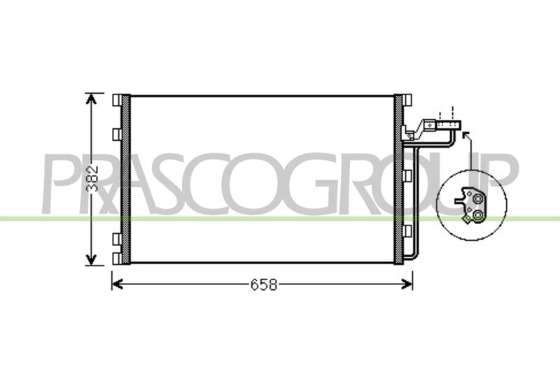 PRASCO Condensatore, Climatizzatore VV220C001