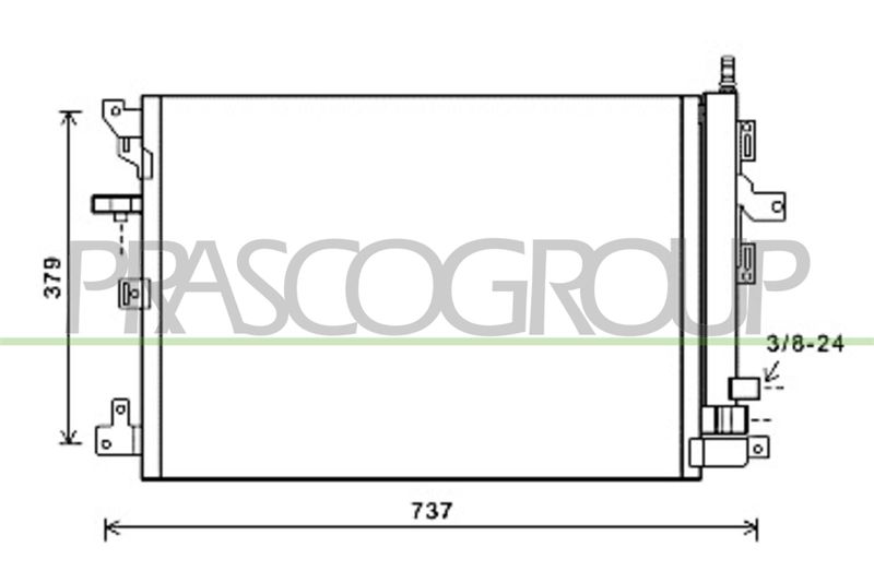 PRASCO Condensatore, Climatizzatore VV710C001