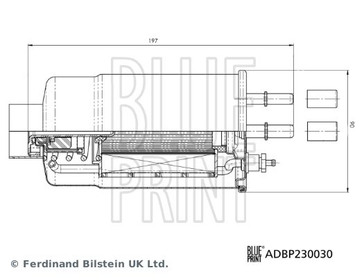 BLUE PRINT Filtro carburante ADBP230030
