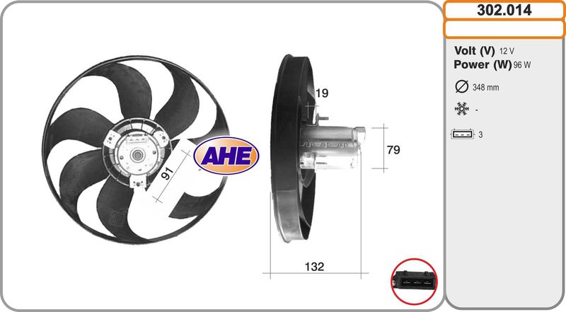 AHE Ventola, Raffreddamento motore 302.014