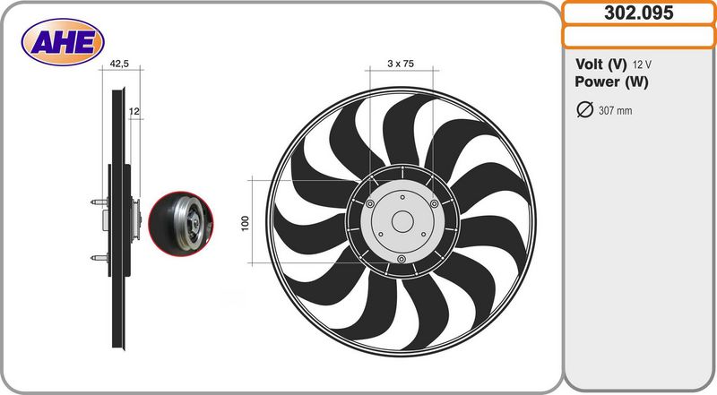 AHE Ventola, Raffreddamento motore 302.095