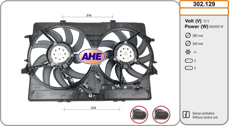 AHE Ventola, Raffreddamento motore 302.129